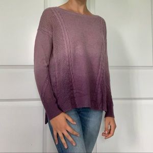 American Eagle small purple ombré sweater